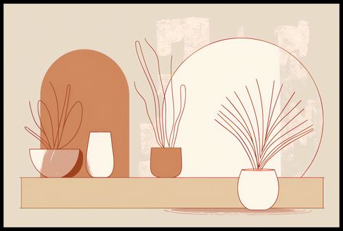 Plakat 91,5x61cm Widok Roślin na Arena.pl