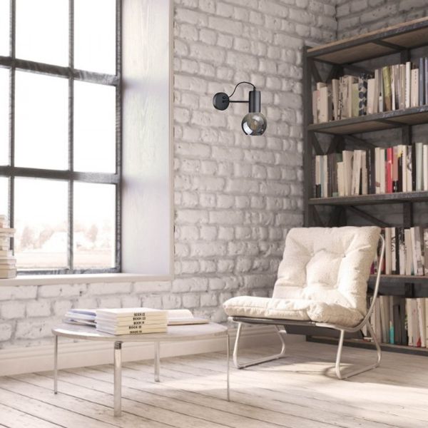 Kinkiet 1xE27 LIV BLACK zdjęcie 5