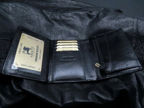 SKÓRZANY PORTFEL MĘSKI ABIATTI OCHRONA KART RFID ! na Arena.pl