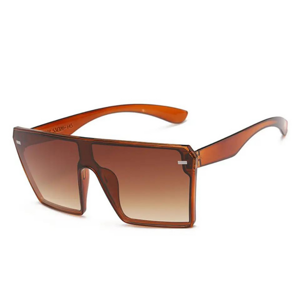 OKULARY PRZECIWSŁONECZNE SQUARE BRĄZOWE zdjęcie 1