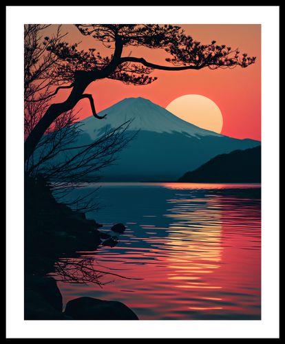 Plakat 40x50cm Góra Wieczorem na Arena.pl