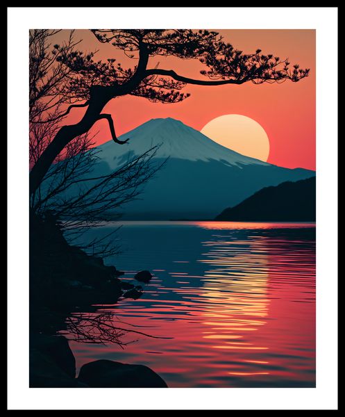 Plakat 40x50cm Góra Wieczorem zdjęcie 3