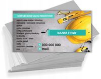Wizytówki reklamowe firmowe 200 szt dużo wzorów USŁUGI remontowe