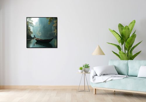 Plakat 70x70cm Samotność na Tafli na Arena.pl