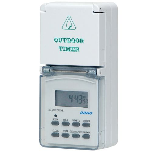 PROGRAMATOR CZASOWY ZEWNĘTRZNY IP44 WŁĄCZNIK WYŁĄCZNIK CYFROWY TIMER LCD na Arena.pl