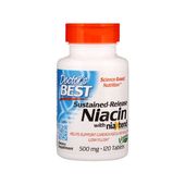DOCTOR'S BEST Witamina B3 NiaXtend - Niacyna 500 mg  (120 tabl.)