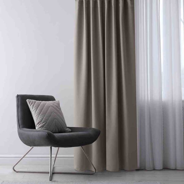 CURT/AH/BLACKOUT/EYELETS/BEIGE/N/140X175/1PC zdjęcie 6