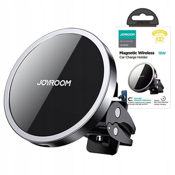 JOYROOM UCHWYT SAMOCHODOWY ŁADOWARKA INDUKCYJNA zdjęcie 1