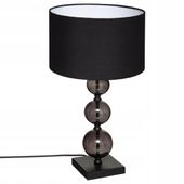 Lampka biurkowa Atmosphera czarna metalowa 52 cm E27 glamour