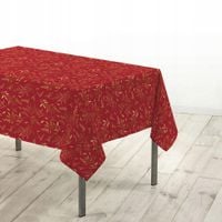OBRUS POLIESTEROWY ZŁOTY WZÓR 140 X 240 CM DO JADALNI