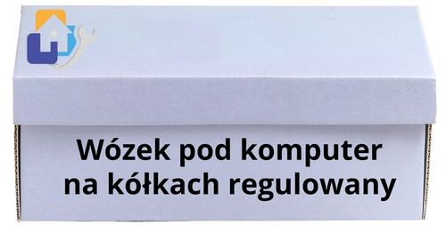 PODSTAWKA POD KOMPUTER STACJONARNY PC NA KÓŁKACH WÓZEK STOJAK REGULOWANY na Arena.pl