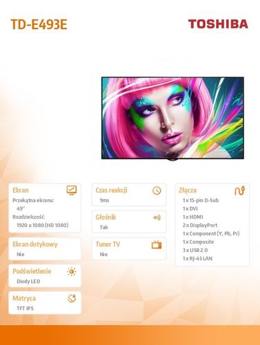 Toshiba 49" TD-E493E na Arena.pl