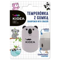 temperówka z gumką misie kidea - szary