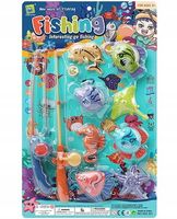 WĘDKA Z RYBKAMI DO KĄPIELI WODY ŁOWIENIE NA MAGNES