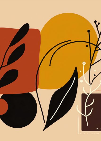 Plakat 50x70cm Ciepłe Kontury zdjęcie 1
