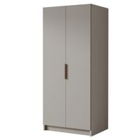 Szafa BODRUM I 100 cm - pojemna garderoba - KASZMIR+ZŁOTY