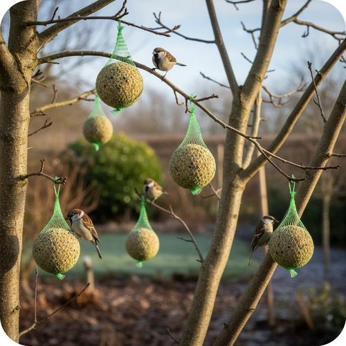 KULE TŁUSZCZOWE DLA PTAKÓW 100 SZTUK KARMA ZE SŁONECZNIK ZIARNO DO KARMNIK na Arena.pl