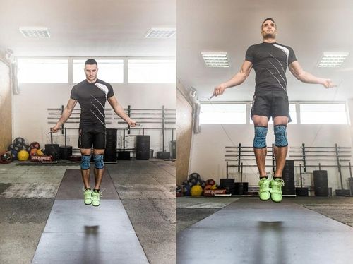 SKAKANKA CZERWONA PROFESJONALNA CROSSTRAINING ALUMINIOWA Z ŁOŻYSKAMI 3M na Arena.pl