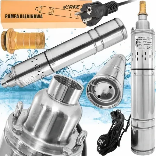 POMPA GŁĘBINOWA ŚRUBOWA DO WODY STUDNI ZANURZENIOWA CIŚNIENIOWA 750W MOCNA zdjęcie 1