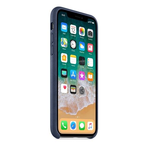 Apple iPhone X Leather Case - Midnight Blue na Arena.pl