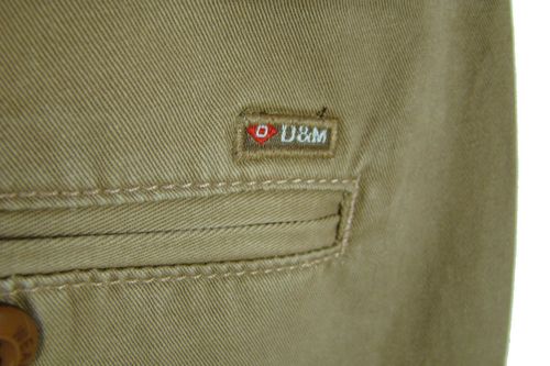 Chinos Regular pas 90cm Piaskowy Beź 33 -DM533 na Arena.pl