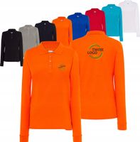 Koszulka polo damska długi rękaw TWÓJ HAFT LOGO firmowa reklamowa