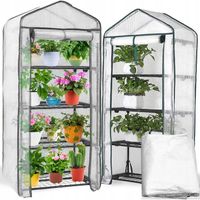 SZKLARNIA FOLIOWA BALKONOWA OGRODOWA MINI WARZYWNIAK MESH FOLIAK 160 cm