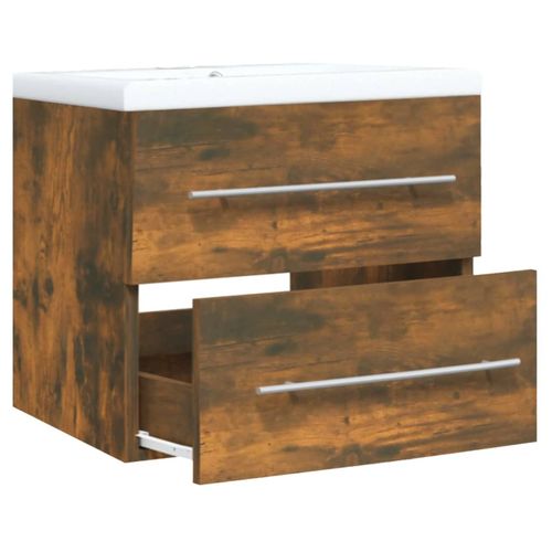 Szafka z umywalką, przydymiony dąb, materiał drewnopochodny na Arena.pl