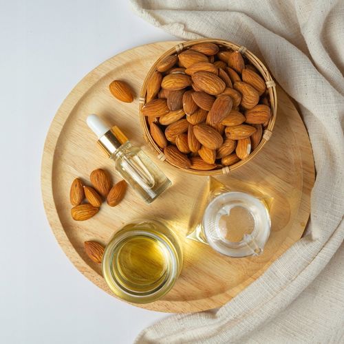 Olej ze słodkich migdałów 1l SZKŁO olej migdałowy 1000ml PREMIUM + POMPKA na Arena.pl