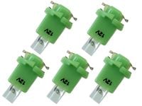 żarówka LED BAX7x12 EBSR licznik 24V ZIELONA 5 szt