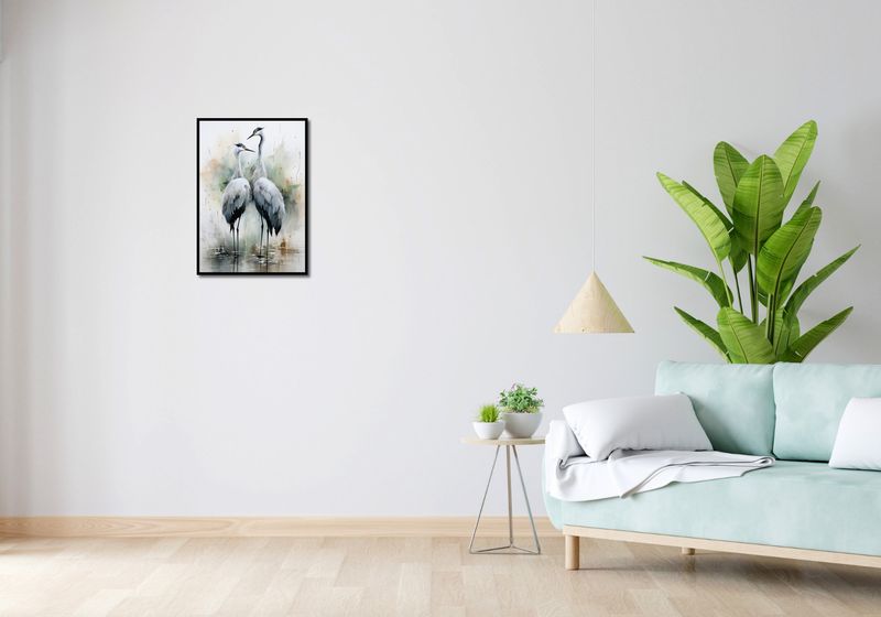 Plakat 42x59,4cm Tańczące Czaple zdjęcie 4