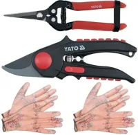 ZESTAW SEKATORÓW NOŻYCOWY DO ZAWIĄZKÓW 2x RĘKAWICE