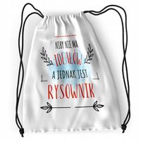 Plecak Dla Rysownika Sportowy Szkolny Worek Torba Z Nadrukiem Ze Zdjęciem