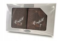 Komplet 2 ręczników Gift 50 70 Greno brązowy w1