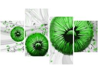 140CM 70 OBRAZ ZIELONE DMUCHAWCE 2 ŚCIENNY