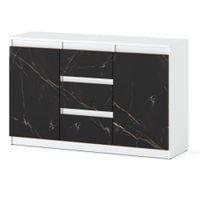 Komoda Nowoczesna Duża 120cm Szafka 3 Szuflady Biały Mat San Sebastian