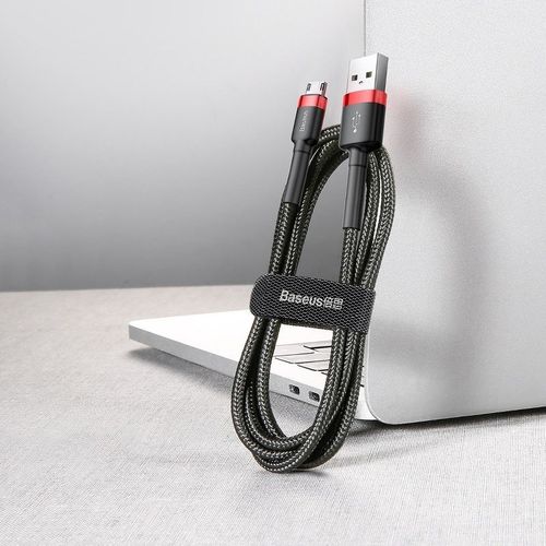 kabel usb do micro usb baseus cafule 2a 3m (czarno-czerwony) na Arena.pl