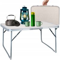 Stolik Turystyczny Składany Przenośny Biwakowy Aluminiowy Przenośny 60x40cm
