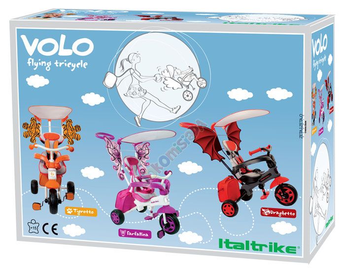 JKM RO0079 Draghetto VOLO Skrzydlaty ROWEREK ITALTRIKE zdjęcie 13