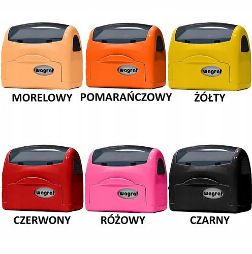 Wagraf A4 PIECZĄTKA do 8 wersów - 12 kolorów obudowy na Arena.pl