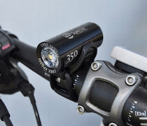 Przednia lampka ROWEROWA LED Specter XPG350 lm latarka uchwyt USB miejska na Arena.pl