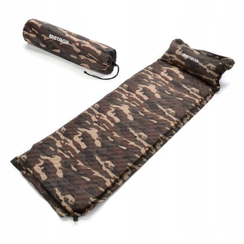 MATA SAMOPOMPUJĄCA MATERAC KARIMATA DMUCHANA METEOR 188x66x3,8 z poduszką na Arena.pl