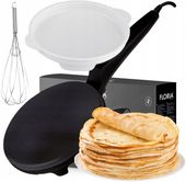 NALEŚNIKARKA ELEKTRYCZNA AUTOMATYCZNA CZARNA NON STICK 20CM 700W