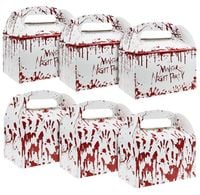 12 szt pudełek na cukierki na halloween nadruk sup