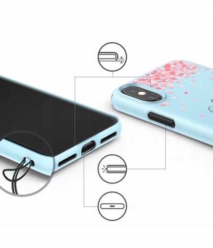 KOBIECE ETUI CASE WIŚNIA RINGKE SLIM IPHONE X na Arena.pl