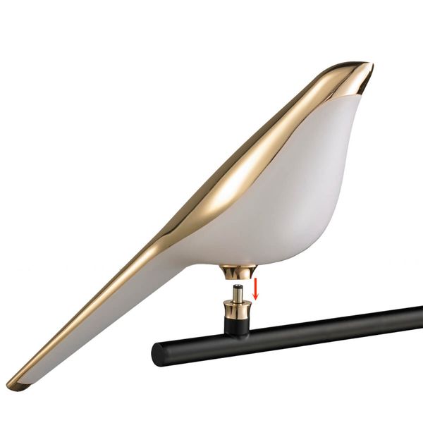 Ścienna lampa dekoracyjna Tit ST-9008-W Step LED 10W 3000K ptak złoty czarny zdjęcie 5