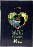 Kalendarz A5 2026 tygodniowy KSIĄŻKOWY PREZENT DLA DZIEWCZYMY IMIĘ ZDJĘCIE