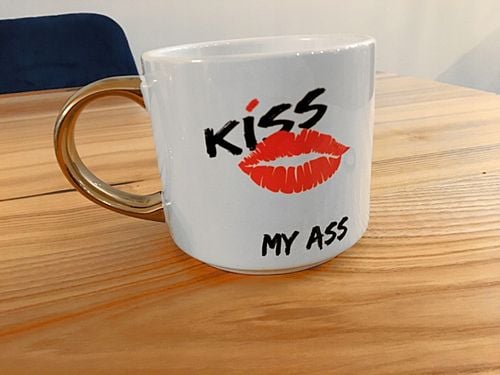 kubki Kubek szeroki złote ucho 400 ml z nadrukiem fotokubek zdjęcie prezent na Arena.pl