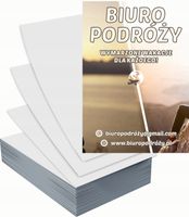Ulotki A6 reklamowe firmowe 100szt szereg wzorów do wyboru BIURO PODRÓŻY