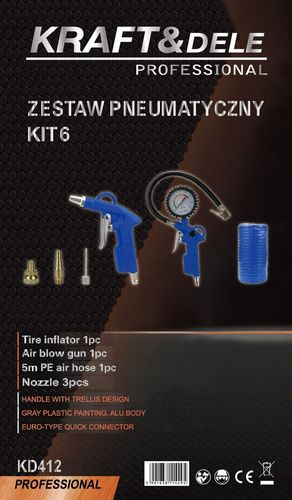 Zestaw pneumatyczny 6 elementów KD412 na Arena.pl